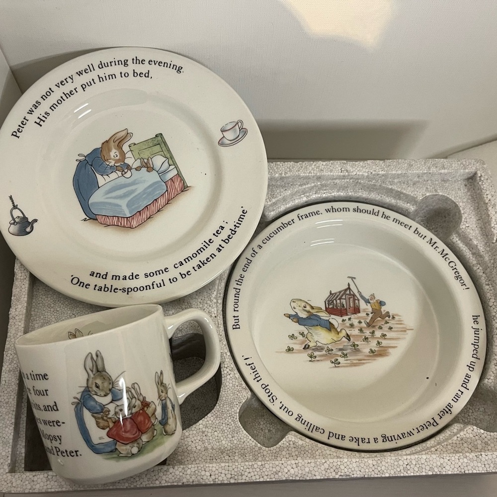 Vintage Peter Rabbit Nursery Dinnerware by Wedgwood